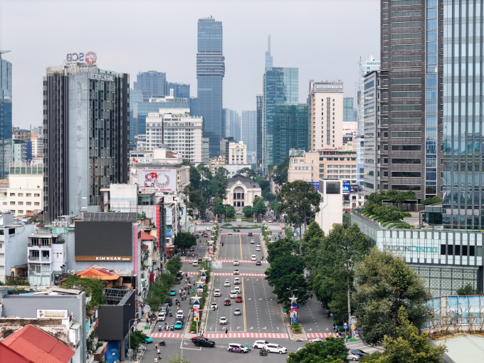 Bất động sản khu trung tâm TP HCM, trục đường Lê Lợi tháng 10/2025. Ảnh: Quỳnh Trần