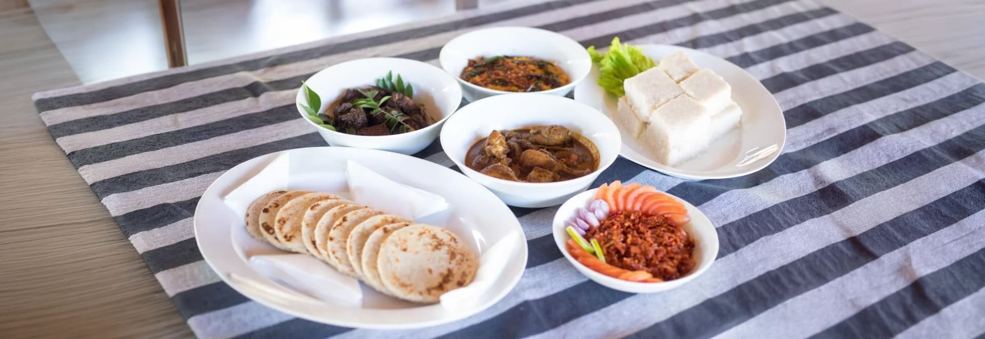 Open pavilion restaurant at Governor's Camp Udawalawe