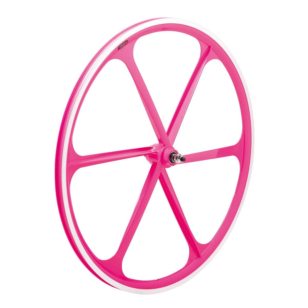 Ruote Fixed a 6 razze Fucsia Fluo