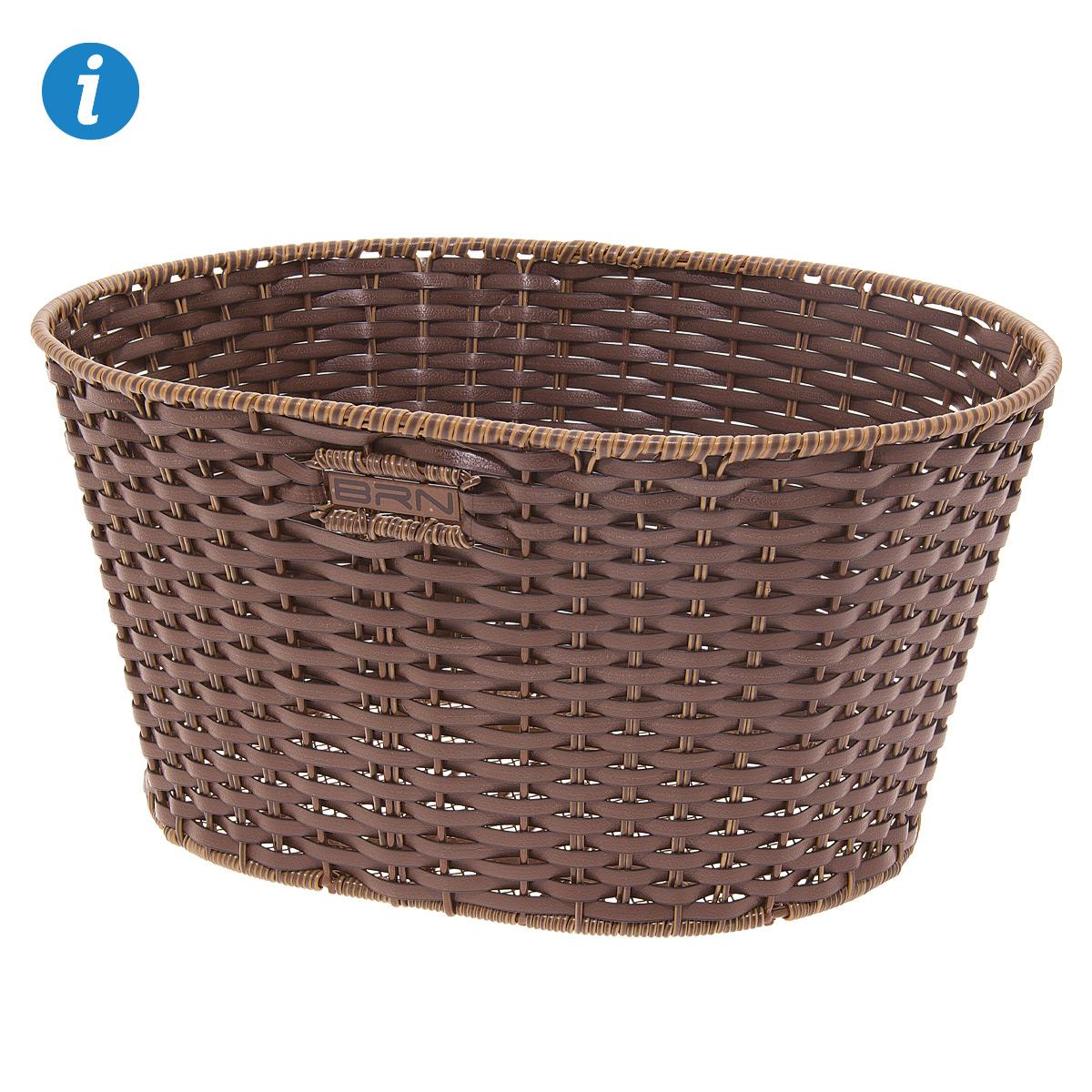 CESTO BRN VINTAGE ECOPELLE OVALE MIELE