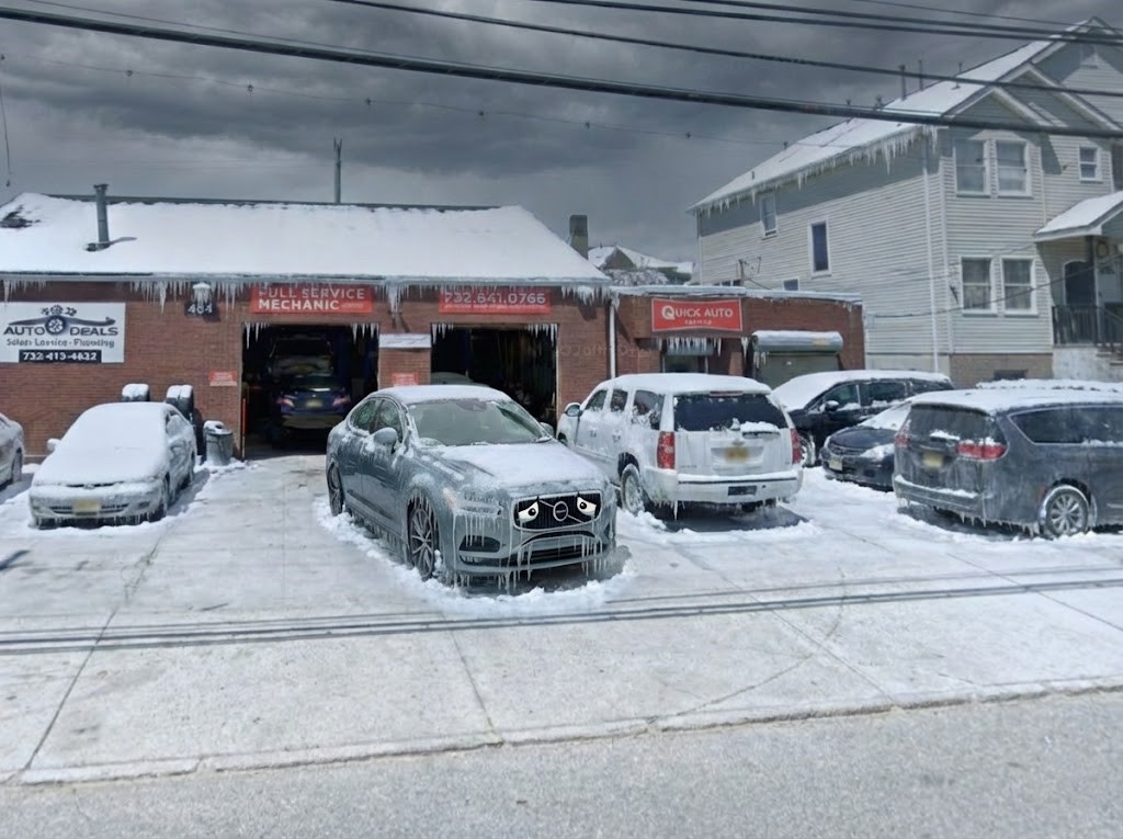 Sad, shivering Volvo S90 outside the shop