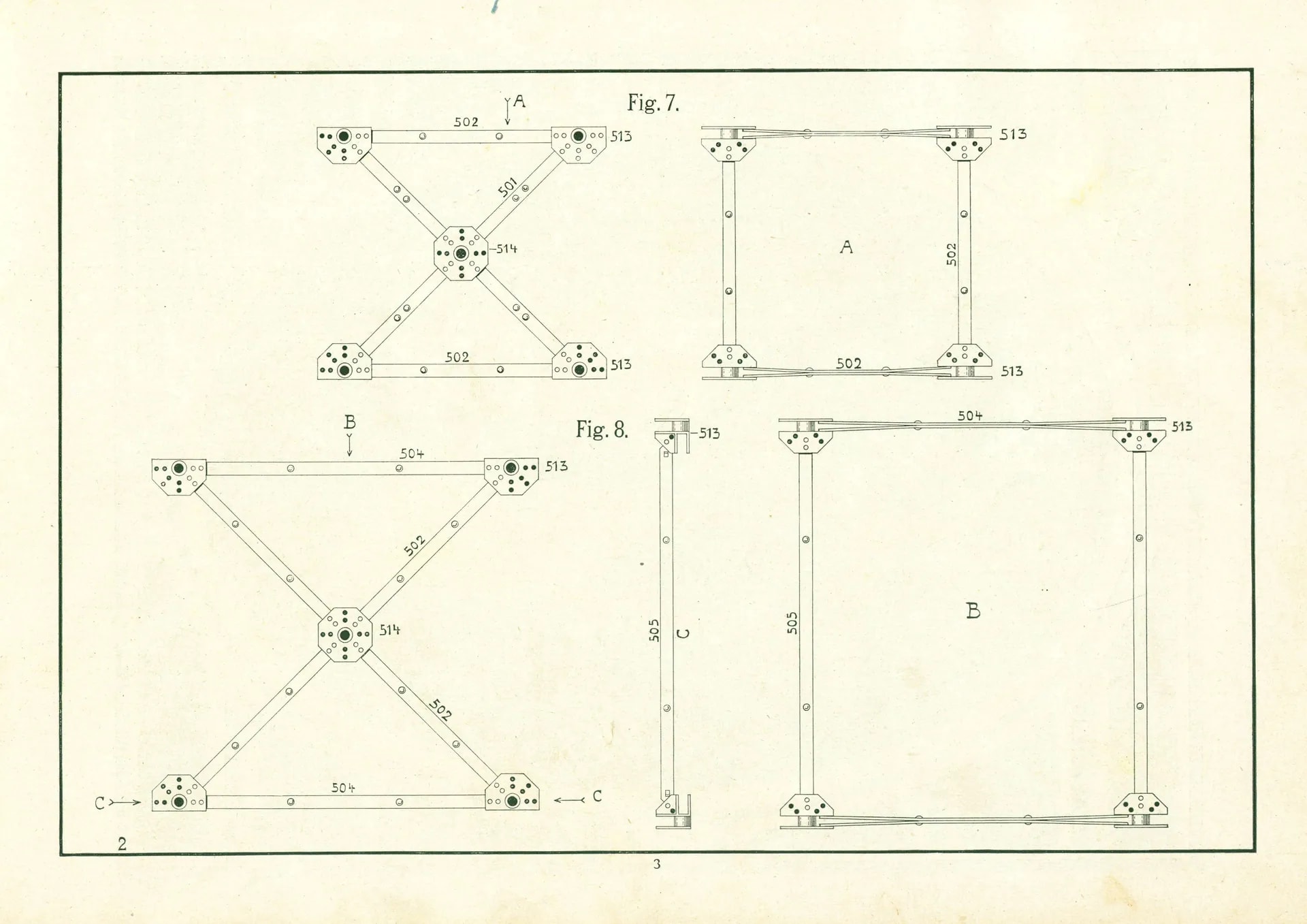 Plans techniques vintage
