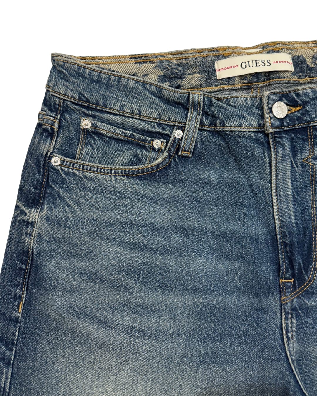 Vintage Blue Straight-Leg Denim Jeans