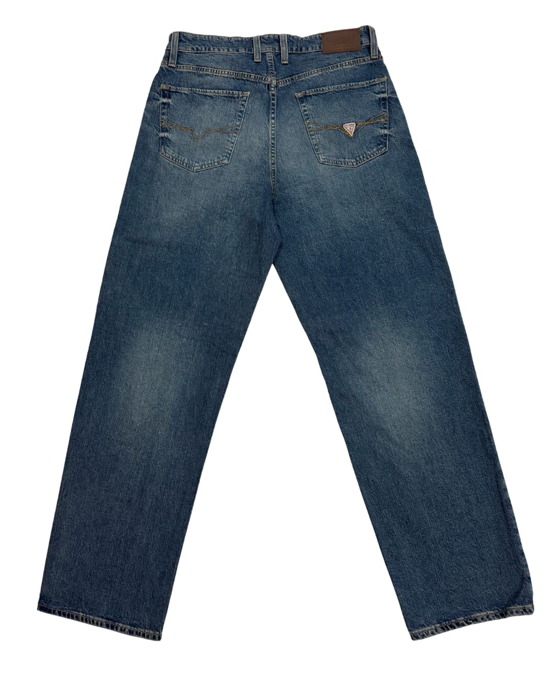Vintage Blue Straight-Leg Denim Jeans