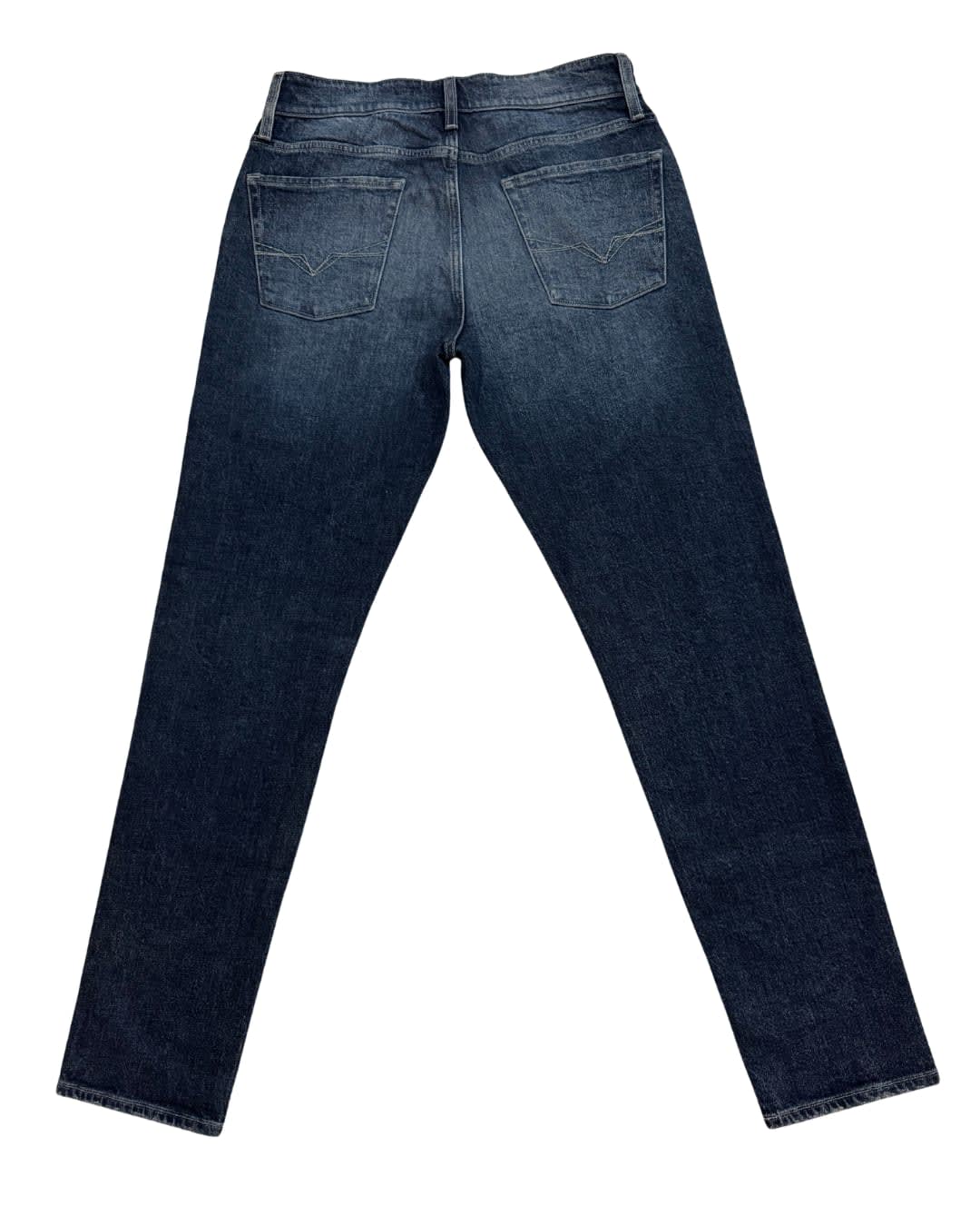 Vintage Indigo Stone Wash Straight-Leg Denim Jeans