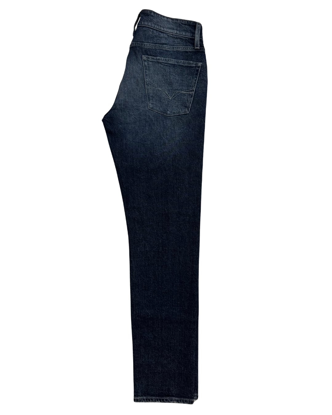 Vintage Indigo Stone Wash Straight-Leg Denim Jeans