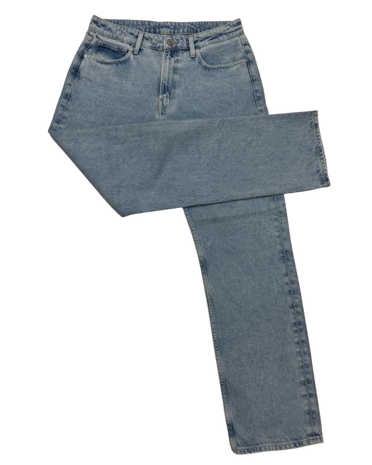 Light Indigo Wash Regular Straight Jeans