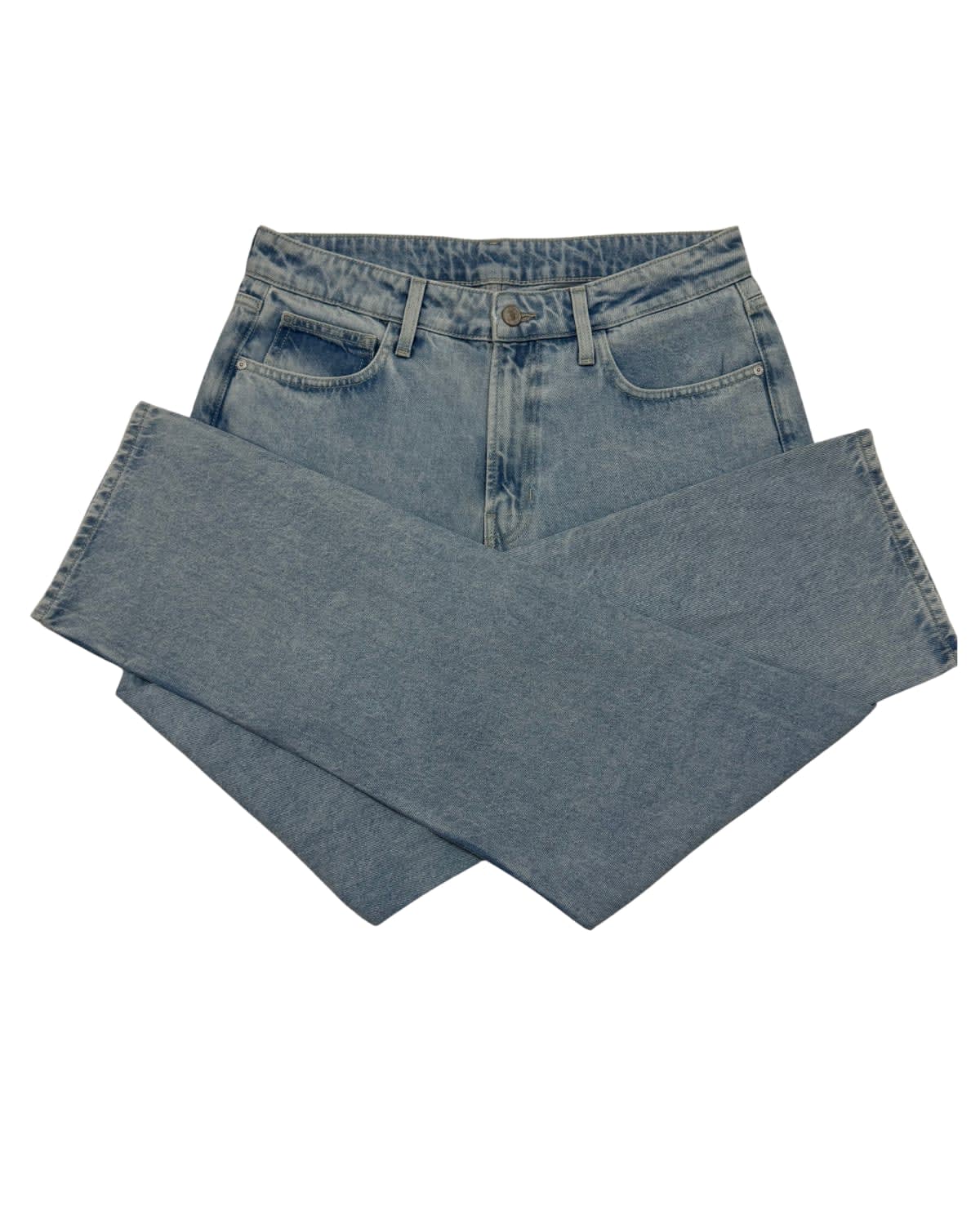 Light Indigo Wash Regular Straight Jeans