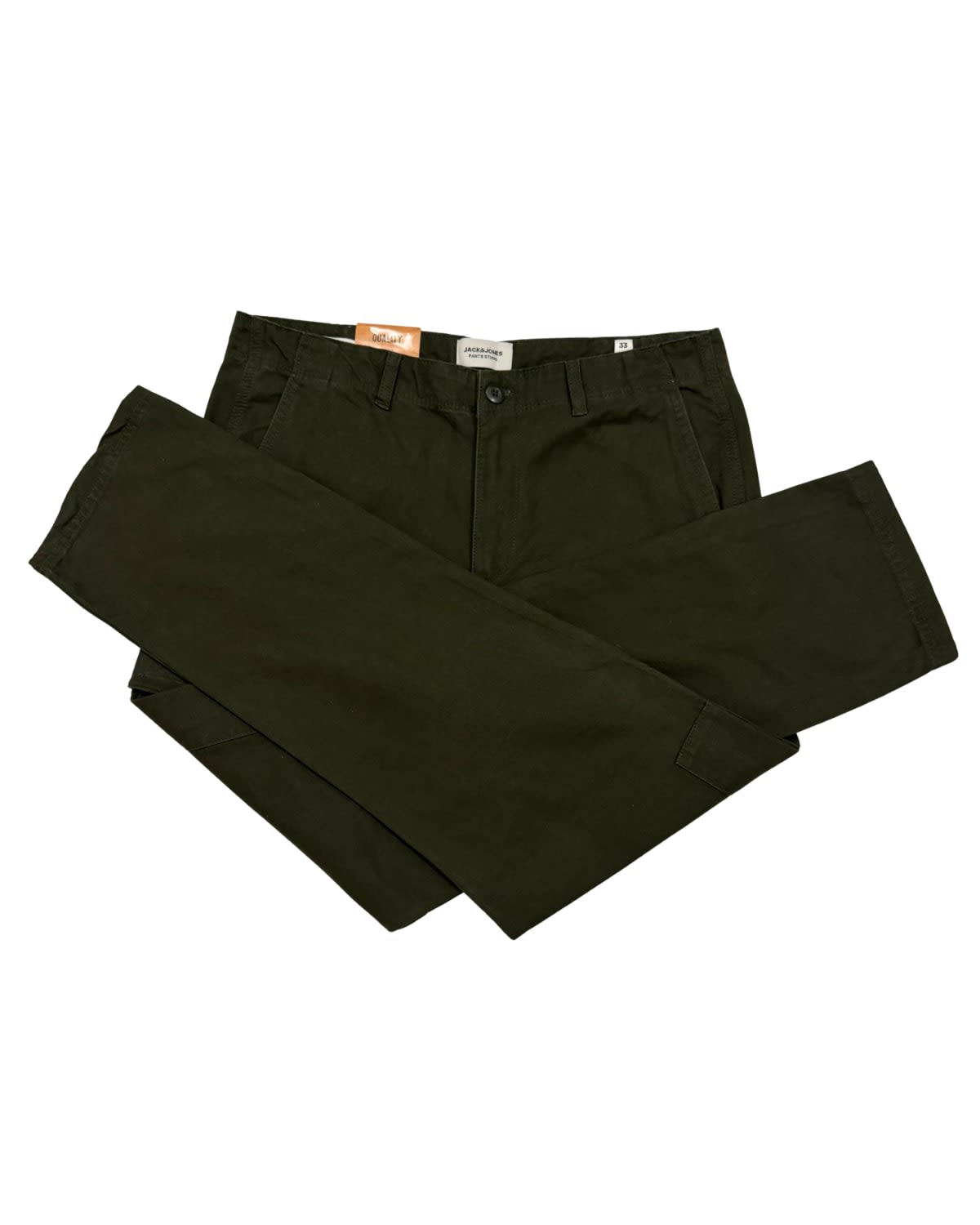 Dark Olive Garment-Dyed Tapered Cargo Pant
