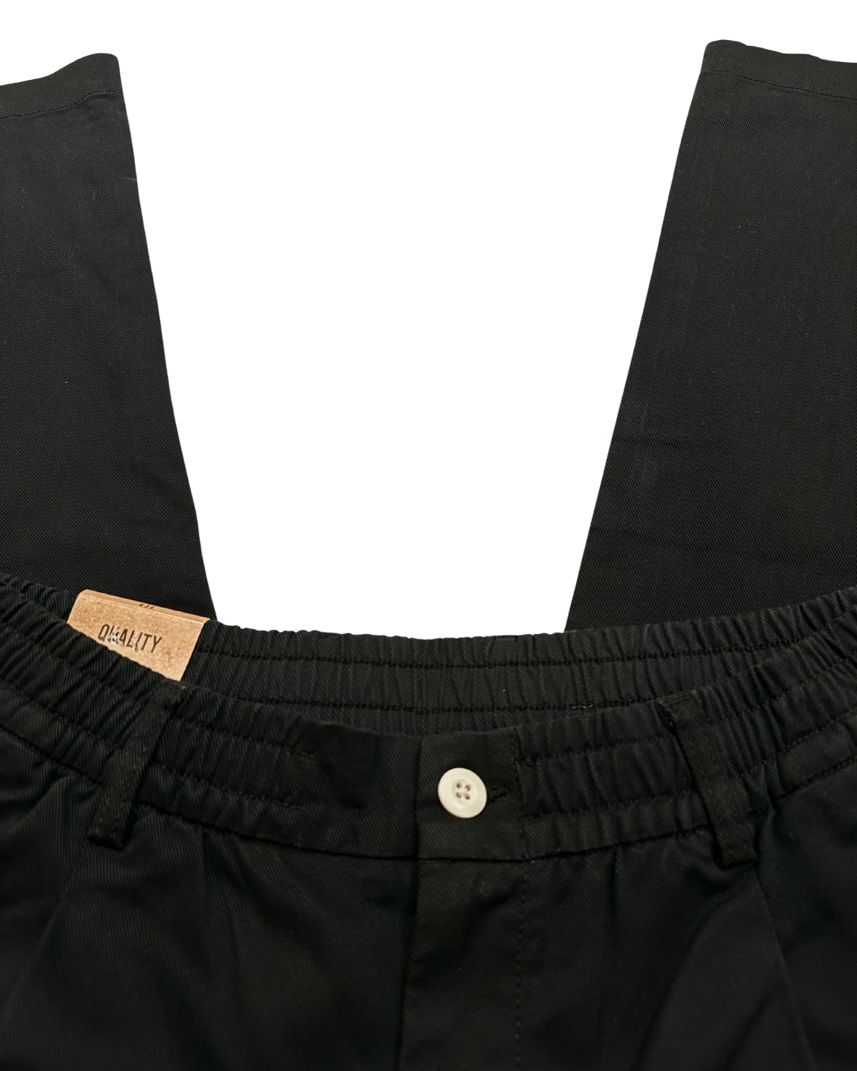 Black Relaxed Tapered Easy Pant