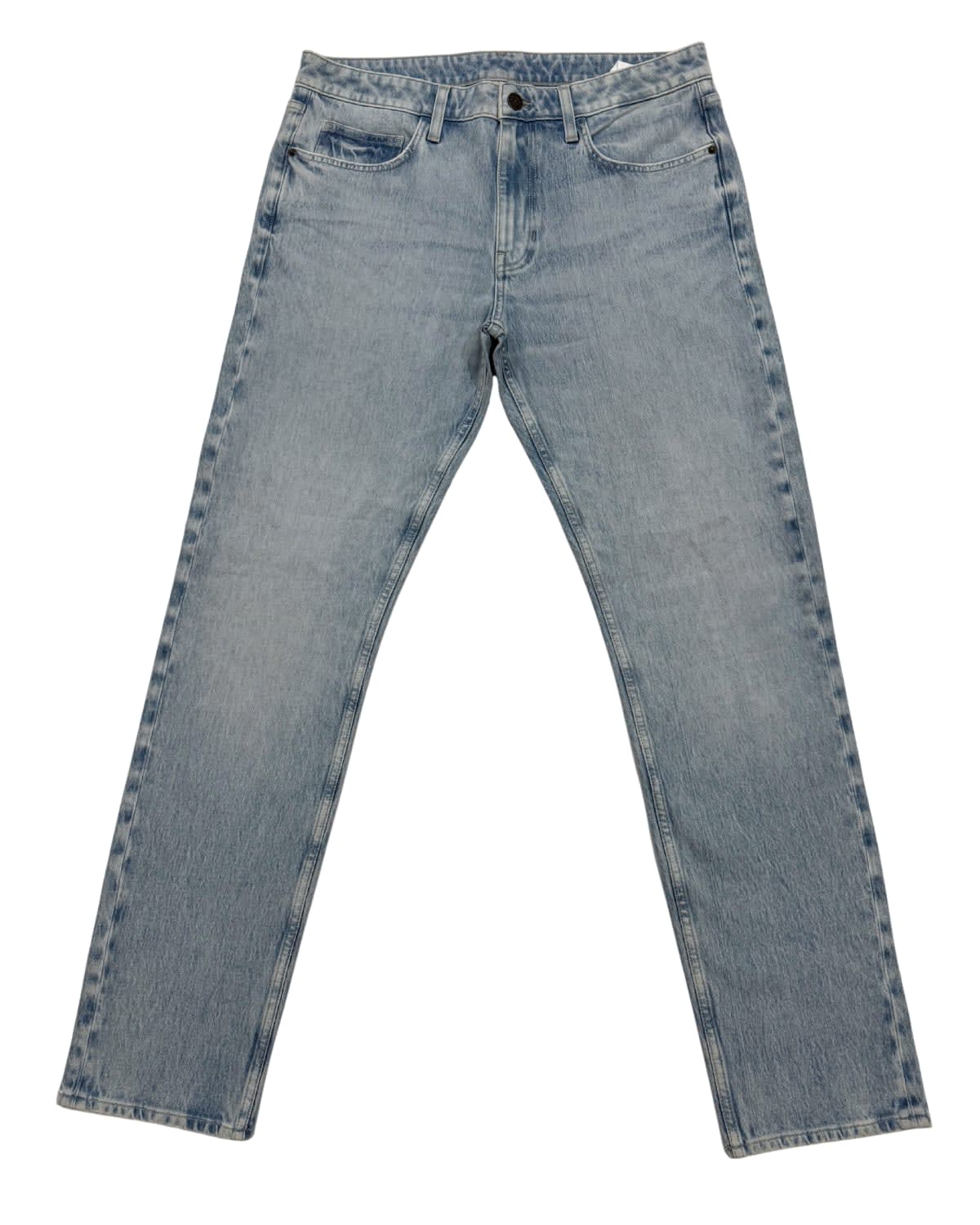Light Ice Blue Enzyme Wash Regular Straight Jean