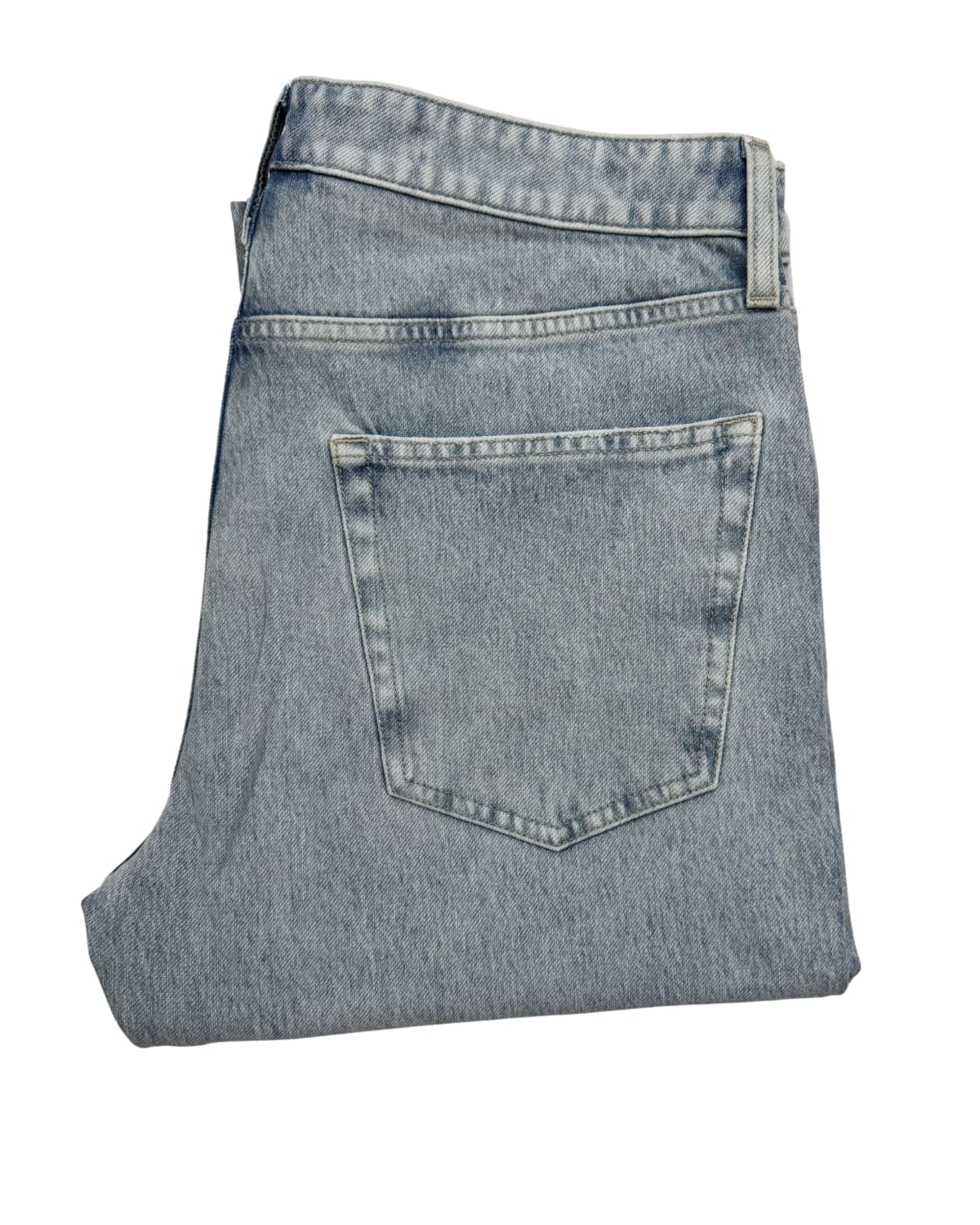 Light Ice Blue Enzyme Wash Regular Straight Jean
