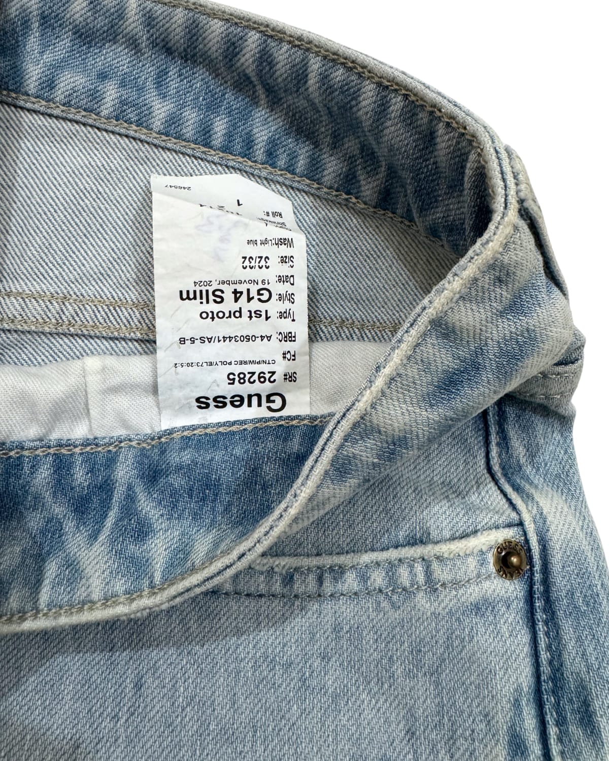 Light Ice Blue Enzyme Wash Regular Straight Jean