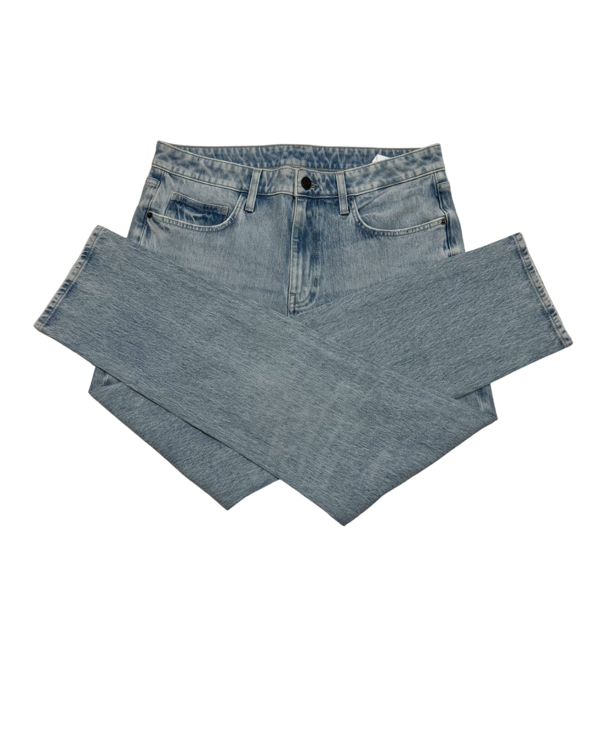 Light Ice Blue Enzyme Wash Regular Straight Jean