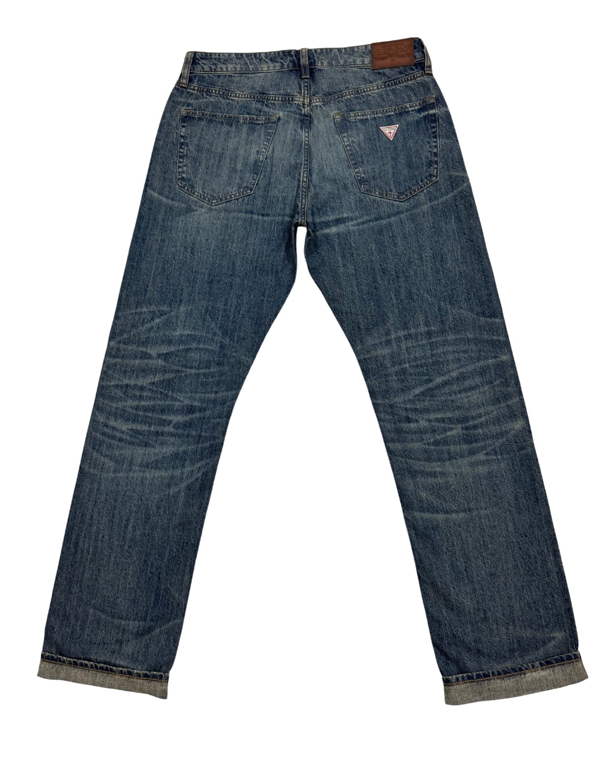 Vintage Medium Indigo Enzyme Wash Selvedge Straight Fit Jean