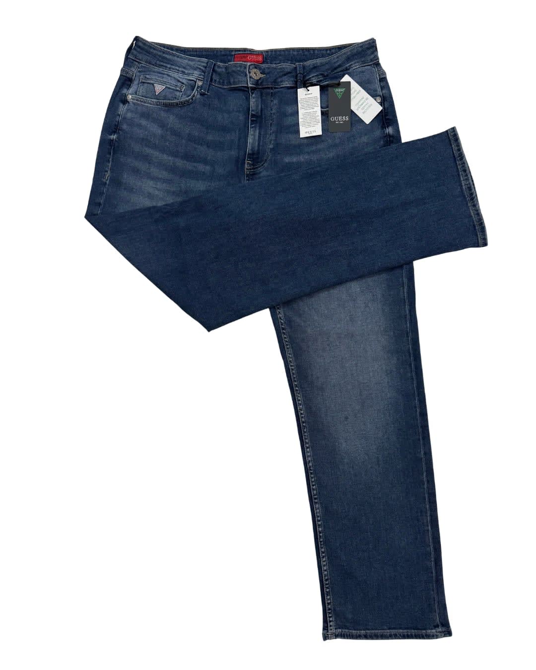 GUESS Blue Wash Straight Fit Jeans
