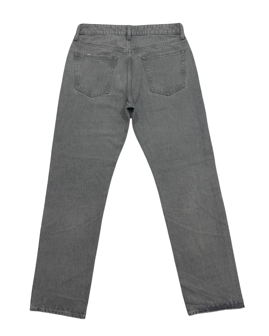 Smoky Black Clean-Cut Straight Jeans