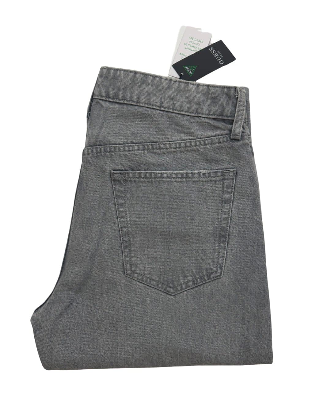 Smoky Black Clean-Cut Straight Jeans