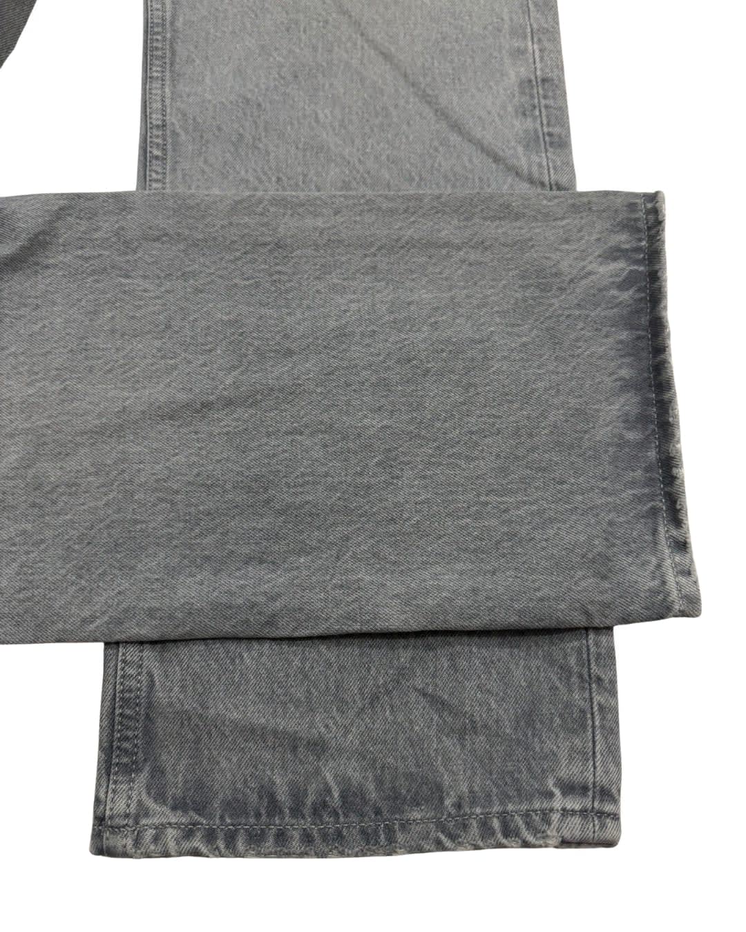 Smoky Black Clean-Cut Straight Jeans