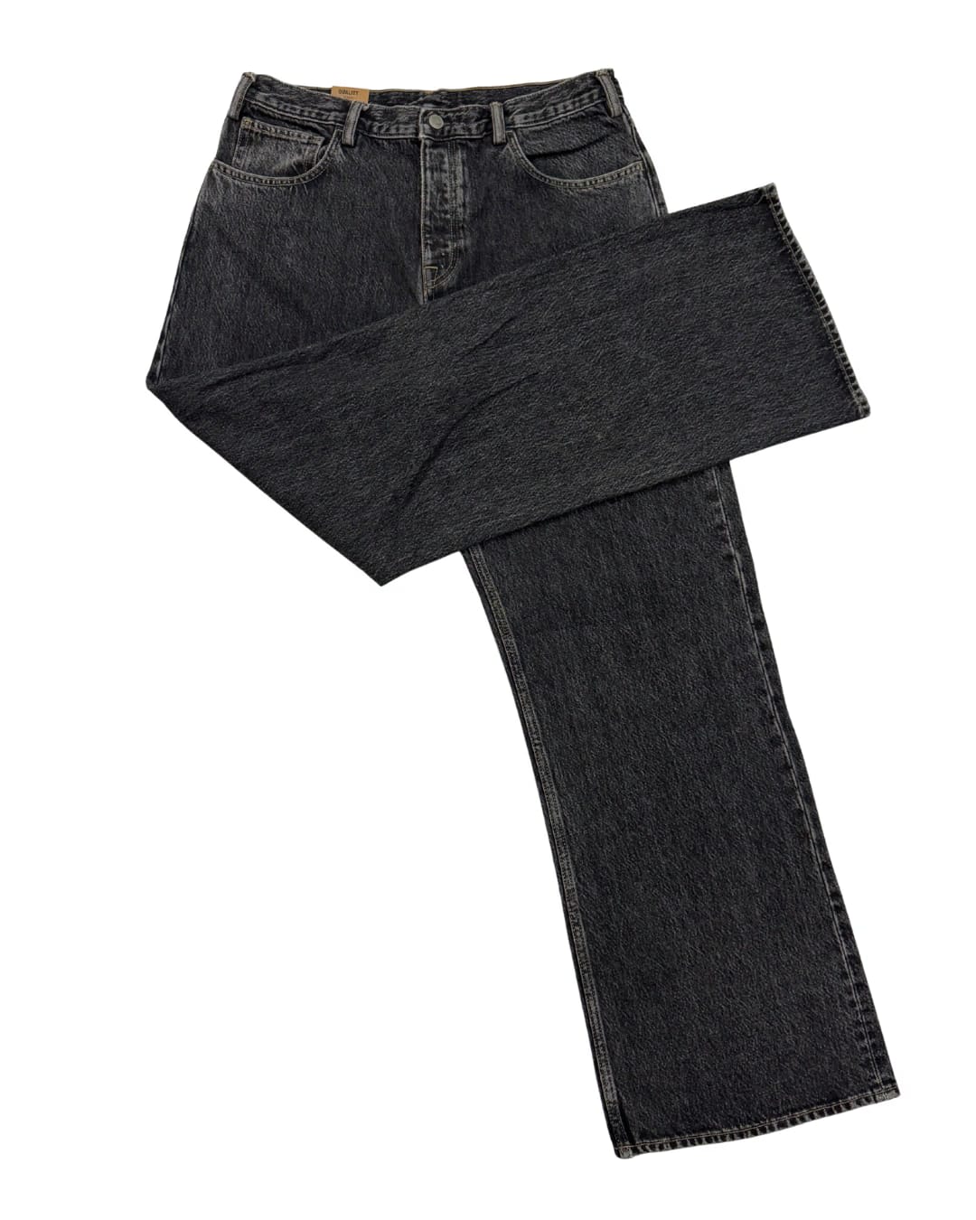 Noir Essential Straight-Leg Jeans