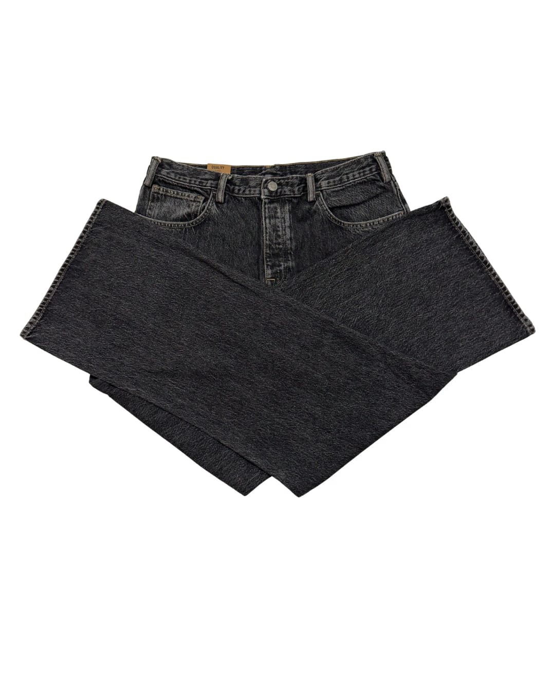 Noir Essential Straight-Leg Jeans