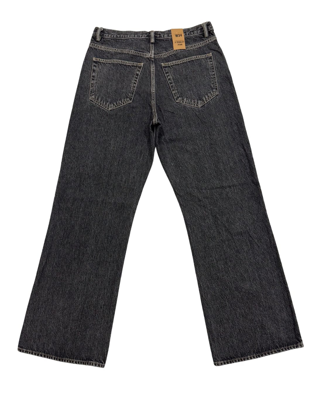 Noir Essential Straight-Leg Jeans