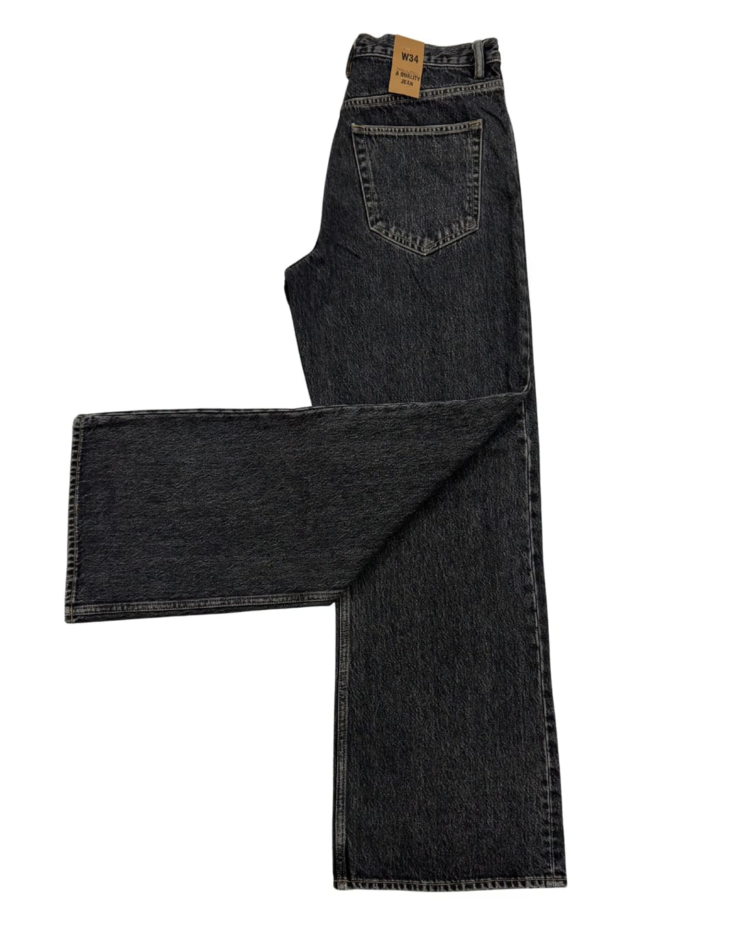 Noir Essential Straight-Leg Jeans