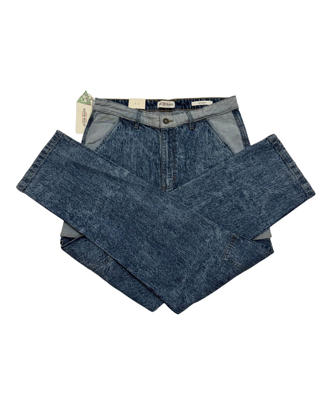 Blue Comfort Straight-Fit Denim