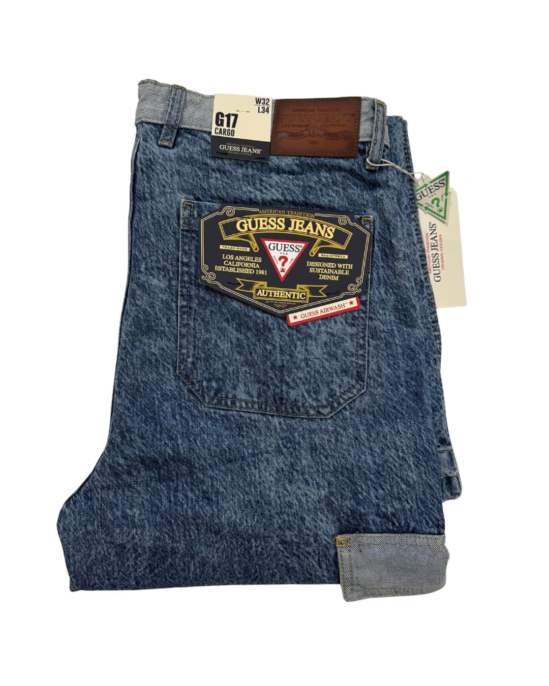 Blue Comfort Straight-Fit Denim