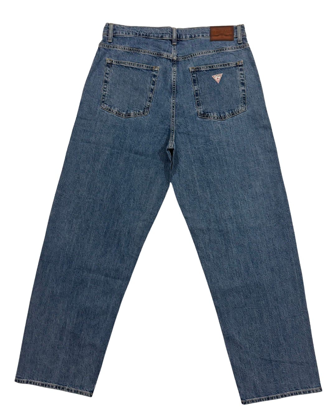 Long-Line Blue Straight Jeans