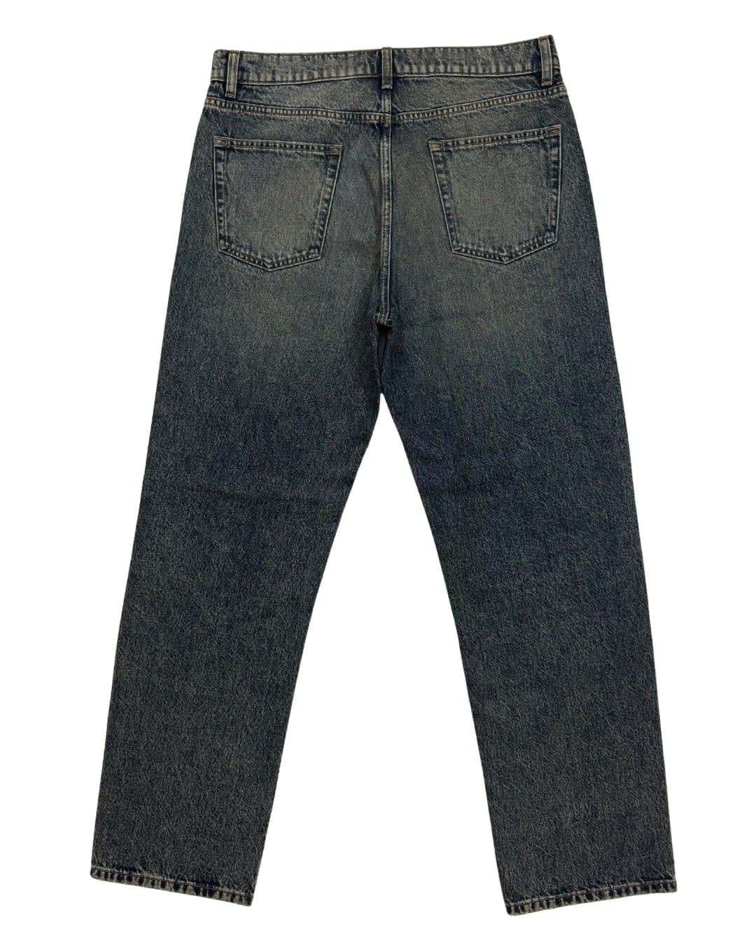 Yellow-Toned Blue Wash Jeans