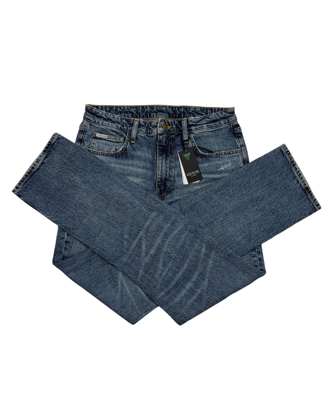 Blue Streetwear Straight Jeans