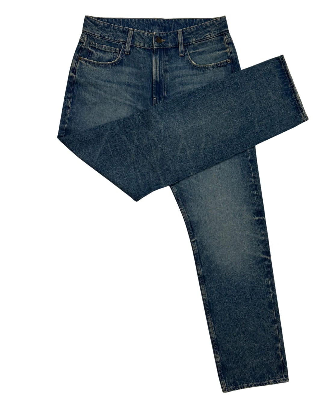 Long Blue Casual Jeans