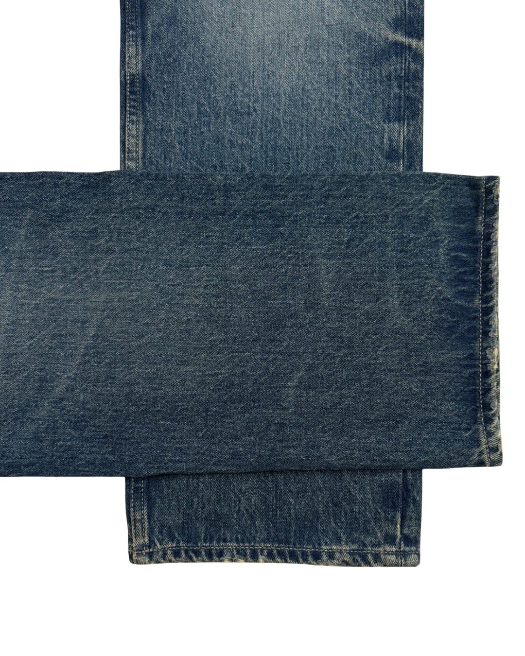 Long Blue Casual Jeans