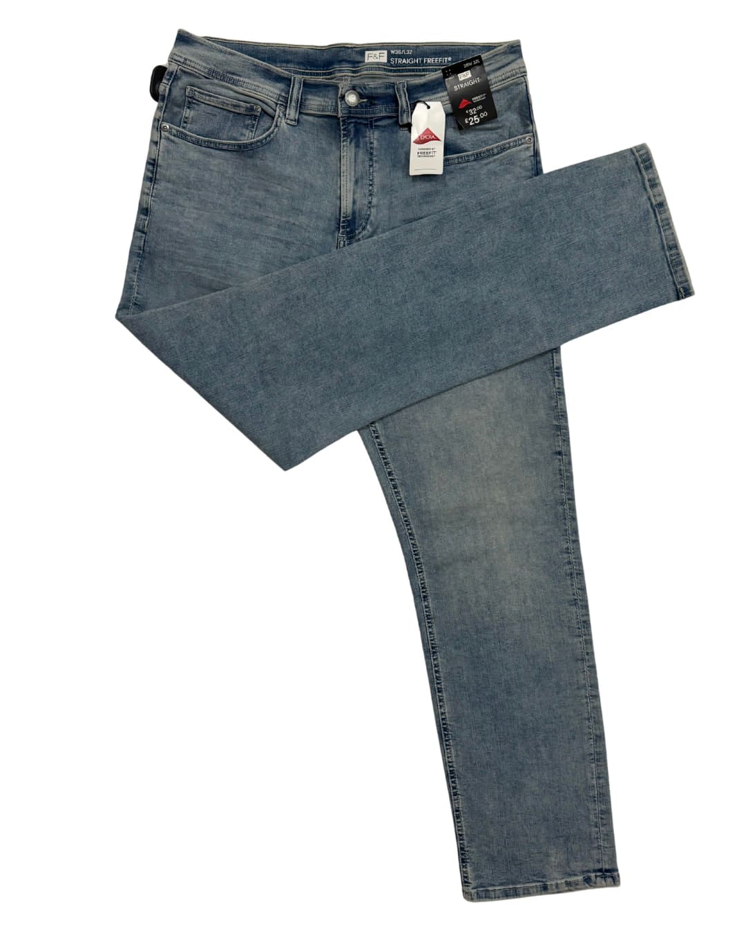 Blue Casual Straight-Leg Jeans