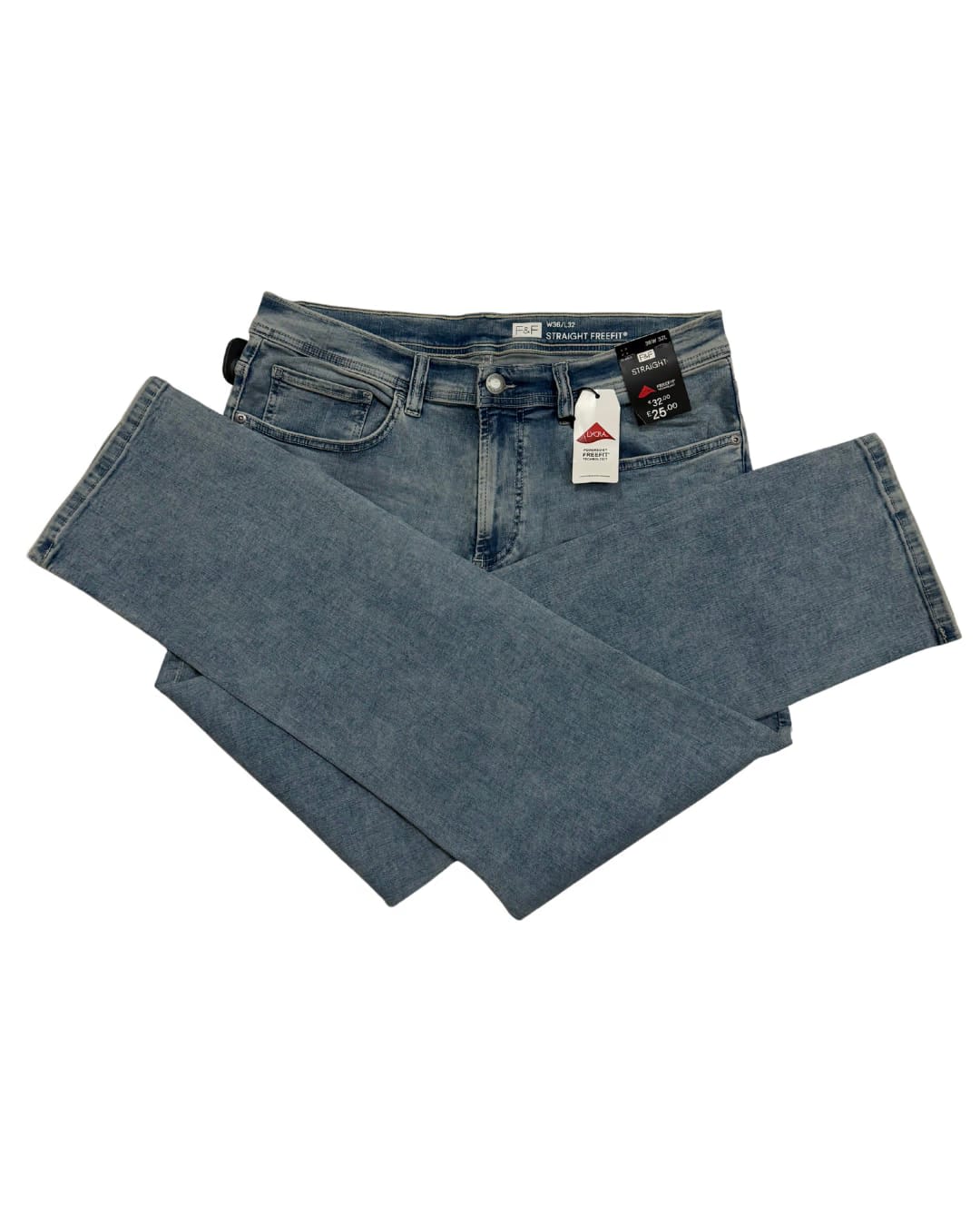 Blue Casual Straight-Leg Jeans