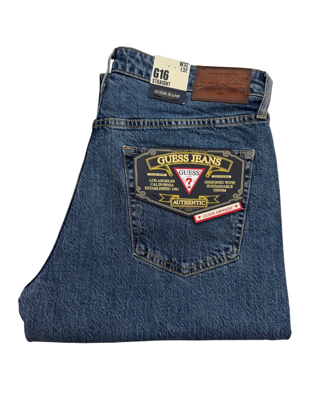 Blue Classic-Cut Jeans