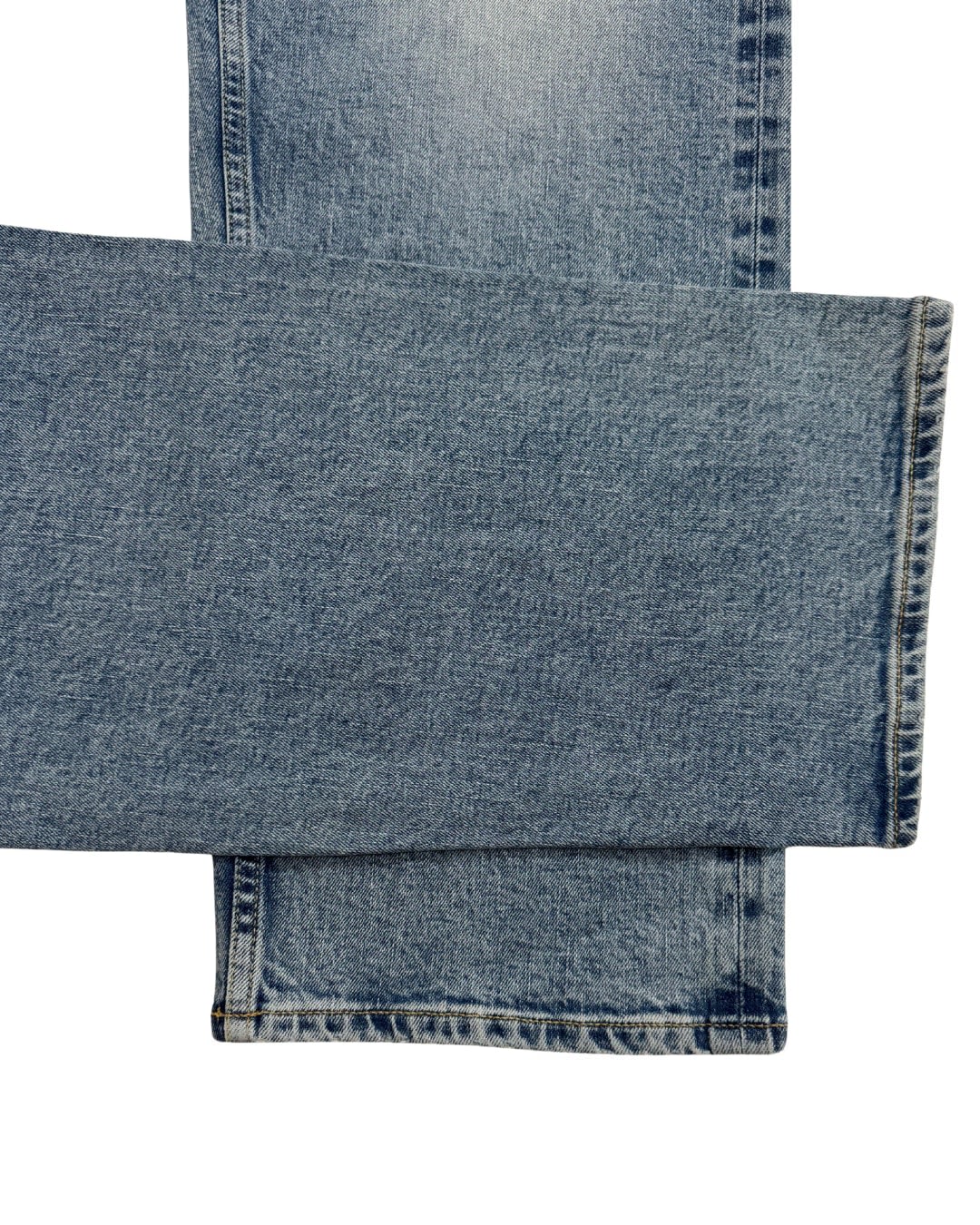 Blue Denim With an Easy Straight Fit