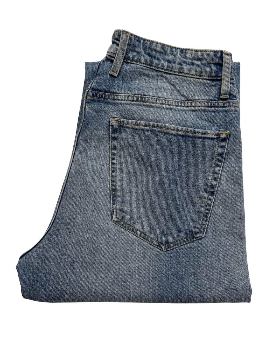 Blue Denim With an Easy Straight Fit
