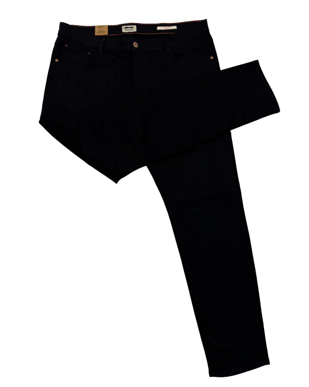 Washed Black Straight-Leg Jeans