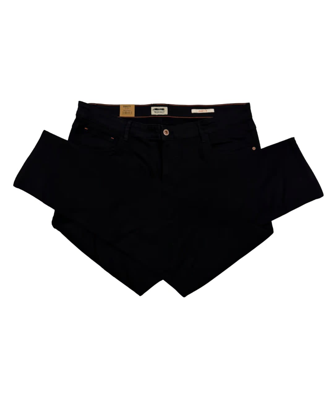 Washed Black Straight-Leg Jeans