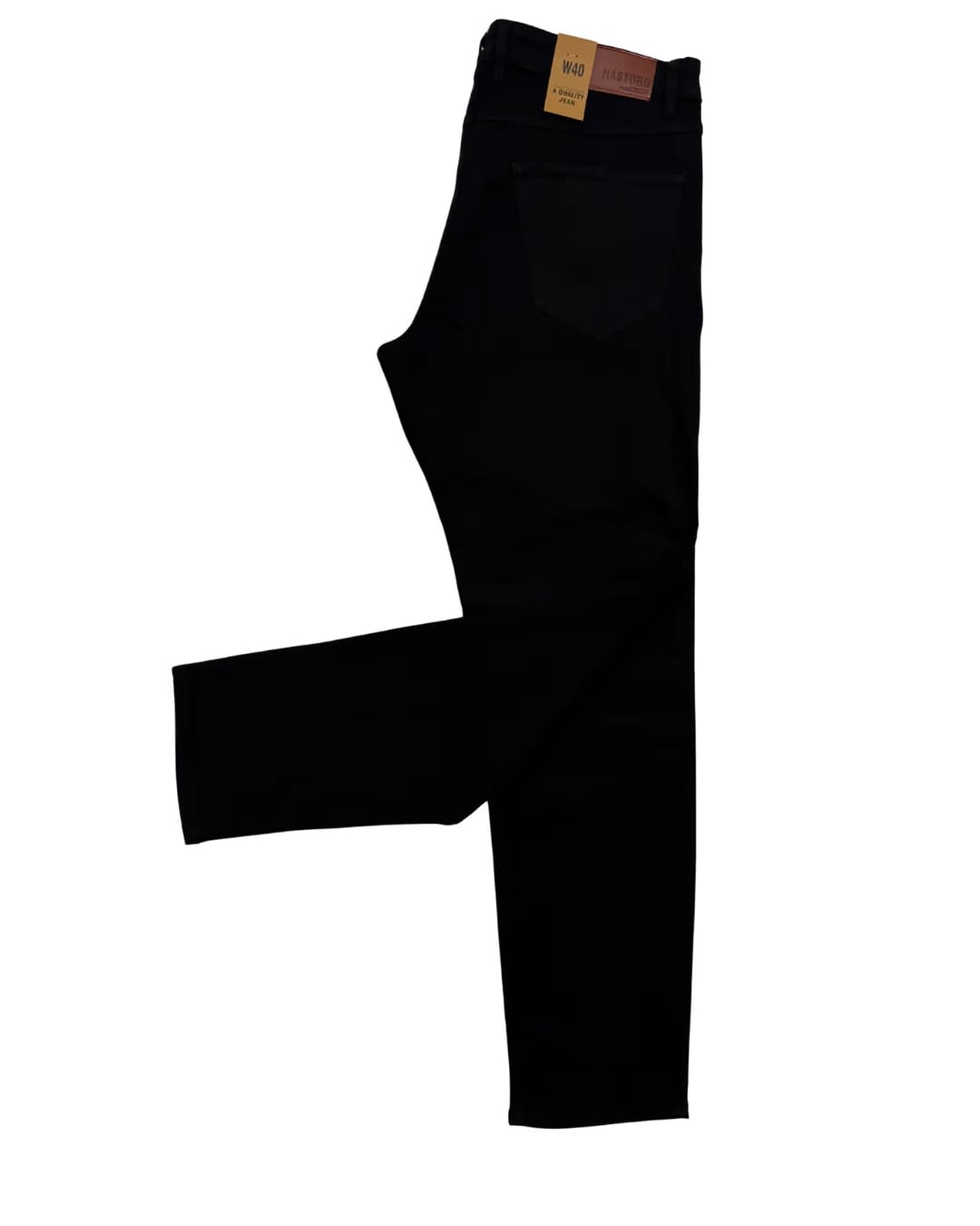 Washed Black Straight-Leg Jeans