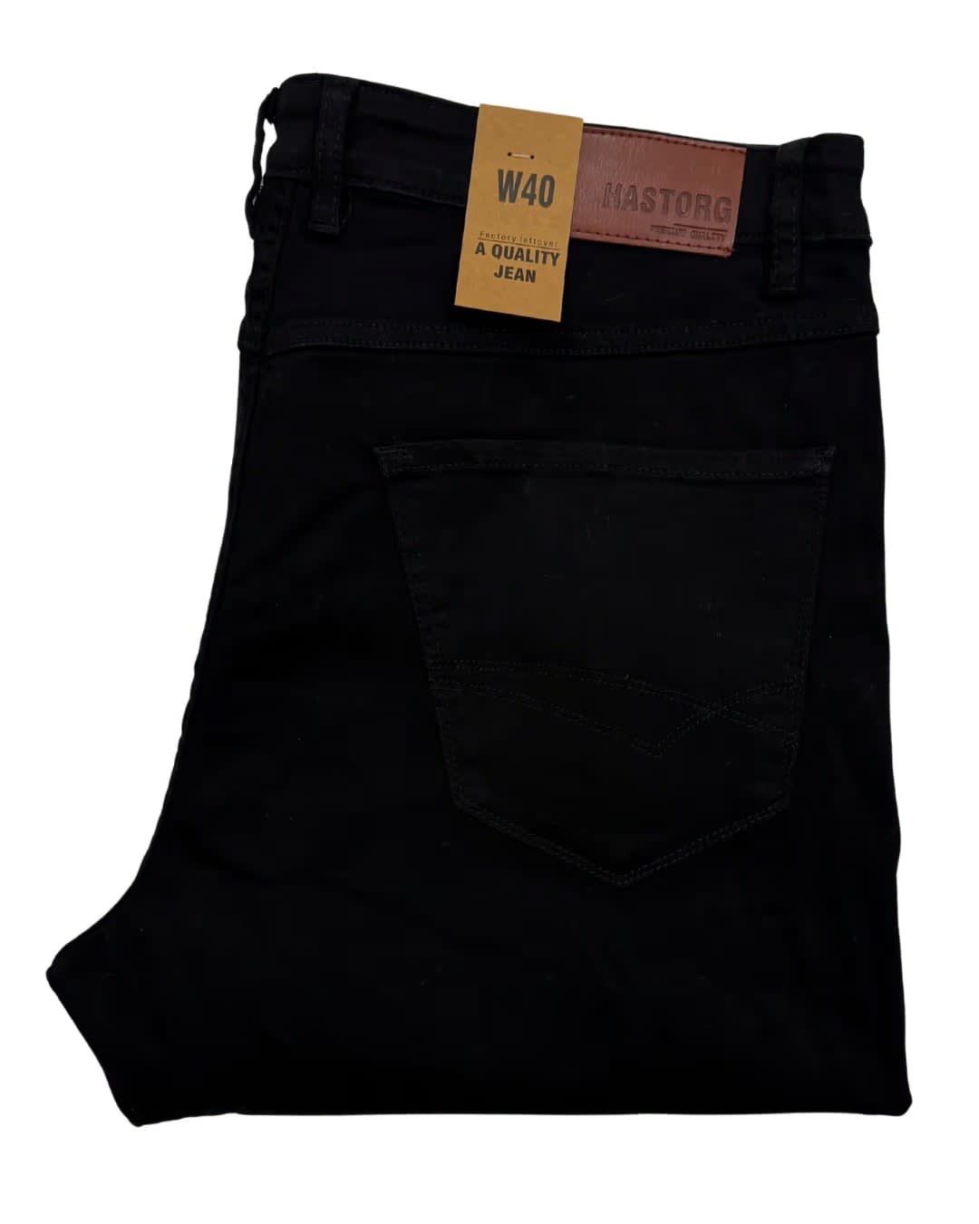 Washed Black Straight-Leg Jeans