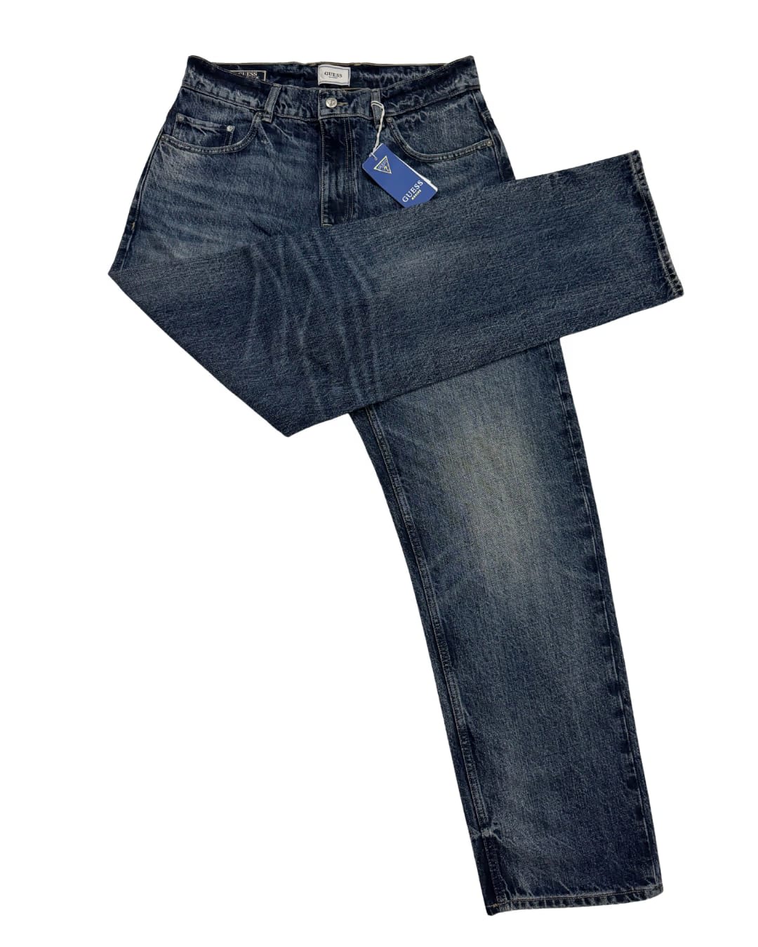 Blue Wash Straight Fit Jeans