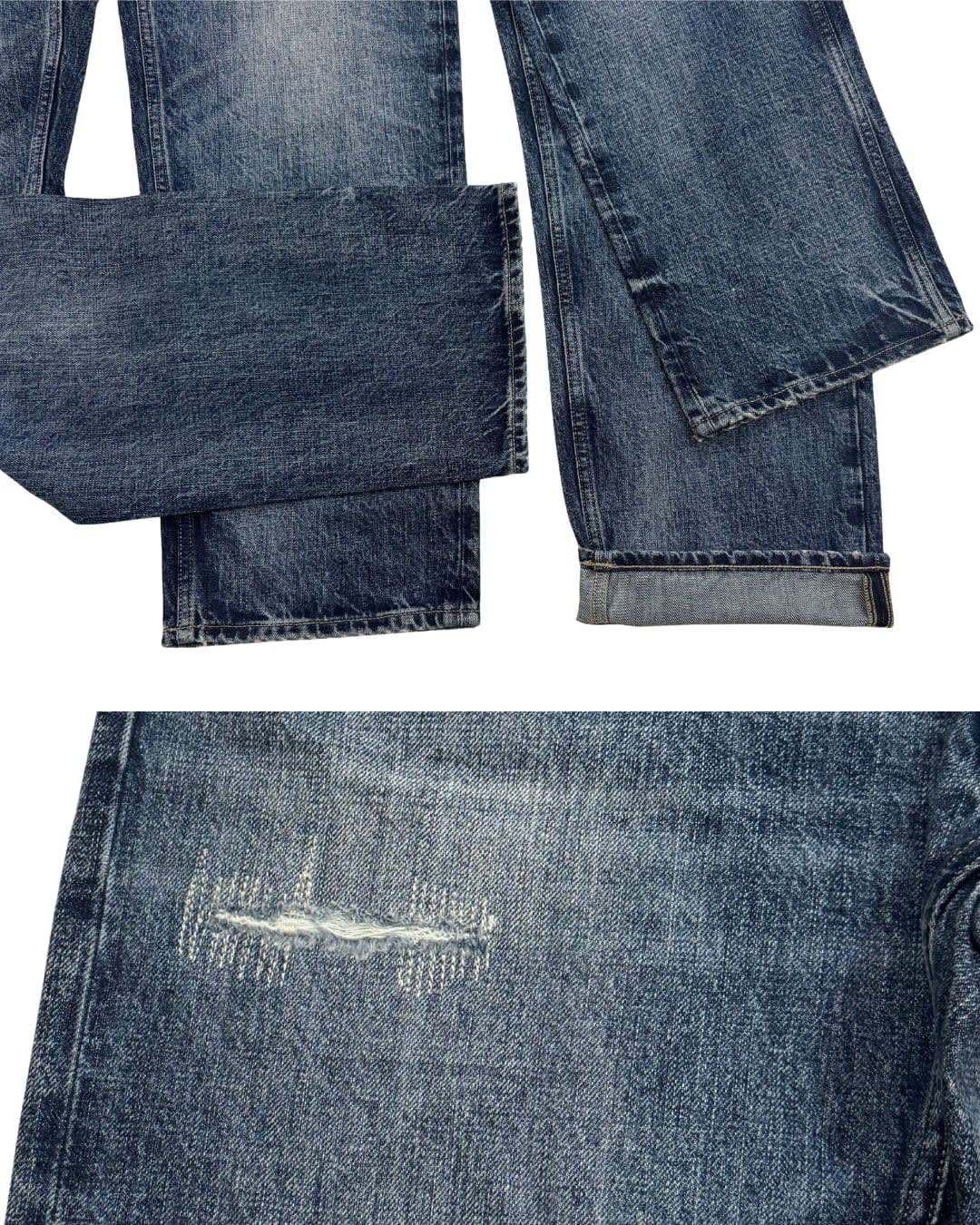 Blue Wash Straight Fit Jeans