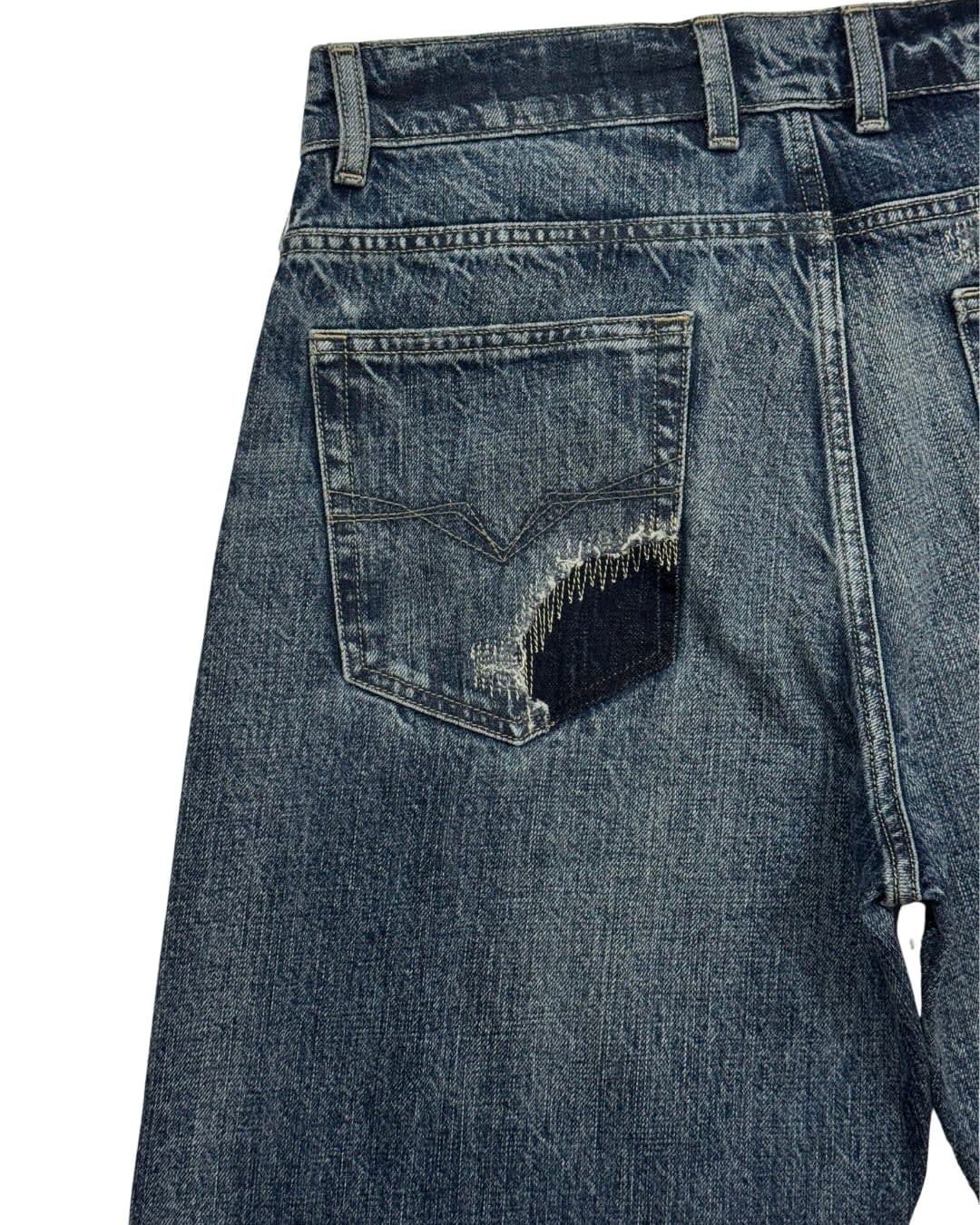 Blue Wash Straight Fit Jeans