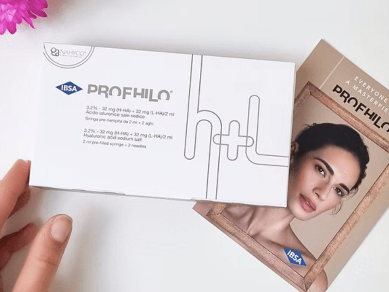 1 aplicación de Profhilo en las mejillas o cuello