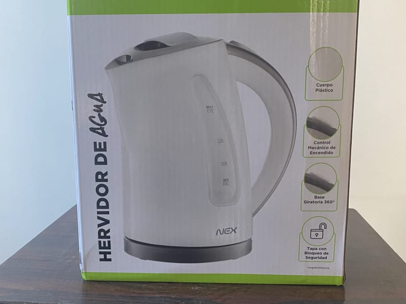 Hervidor de agua 1,7 litros Nex
