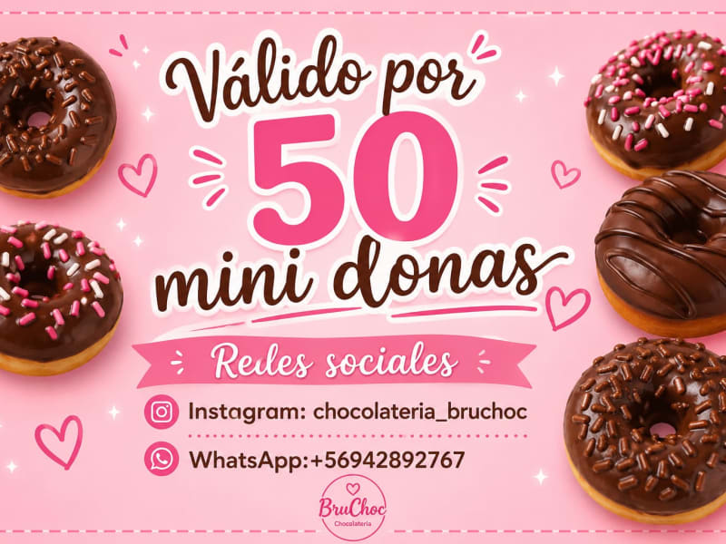 Gift card caja 50 mini donas