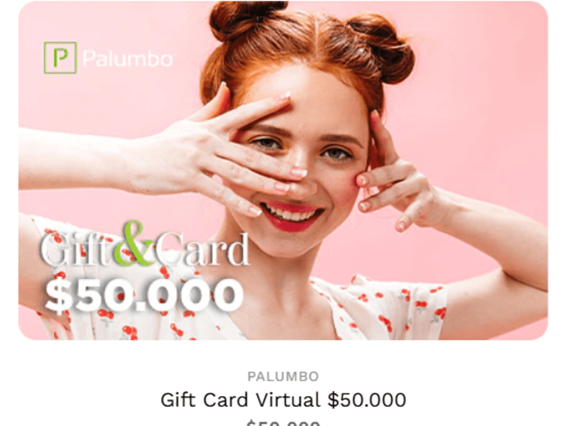 Gif Card $50.000 Palumbo